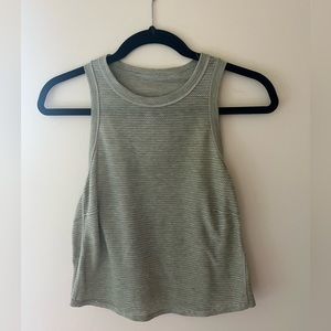 Green Lululemon tank top